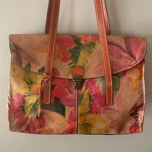 Patricia Nash large messenger tote bag